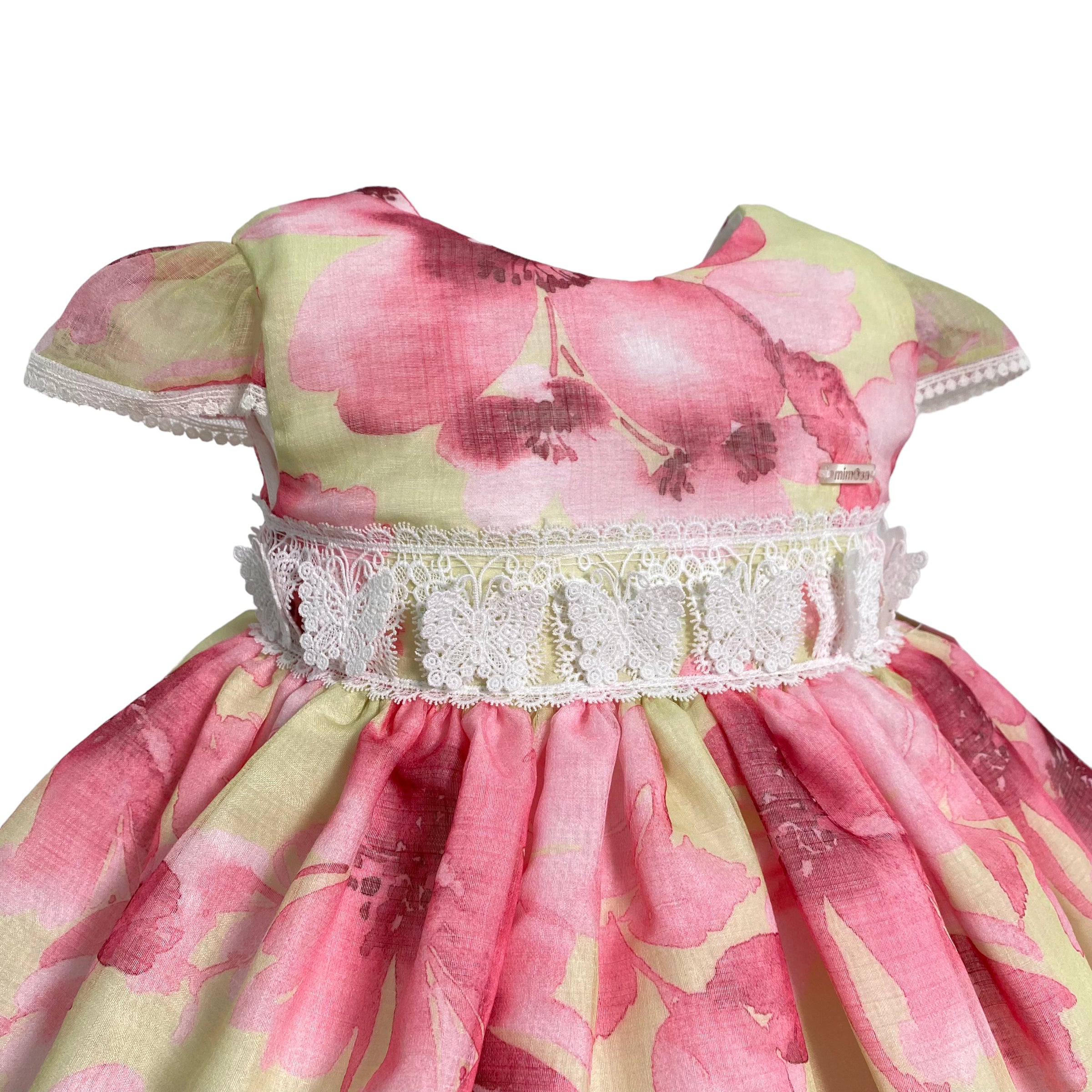 Abito Elegante Mezza Manica A Bambolina Multicolour Bambina MIMOSA SPRING - MIMOSA - Luxury Kids