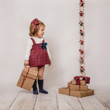 Pinzetta Con Fiocco Stampato Tartan Bambina CALAMARO 77004 - CALAMARO - LuxuryKids