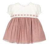 Abito In Tulle Mezza Manica Neonata CALAMARO 21235