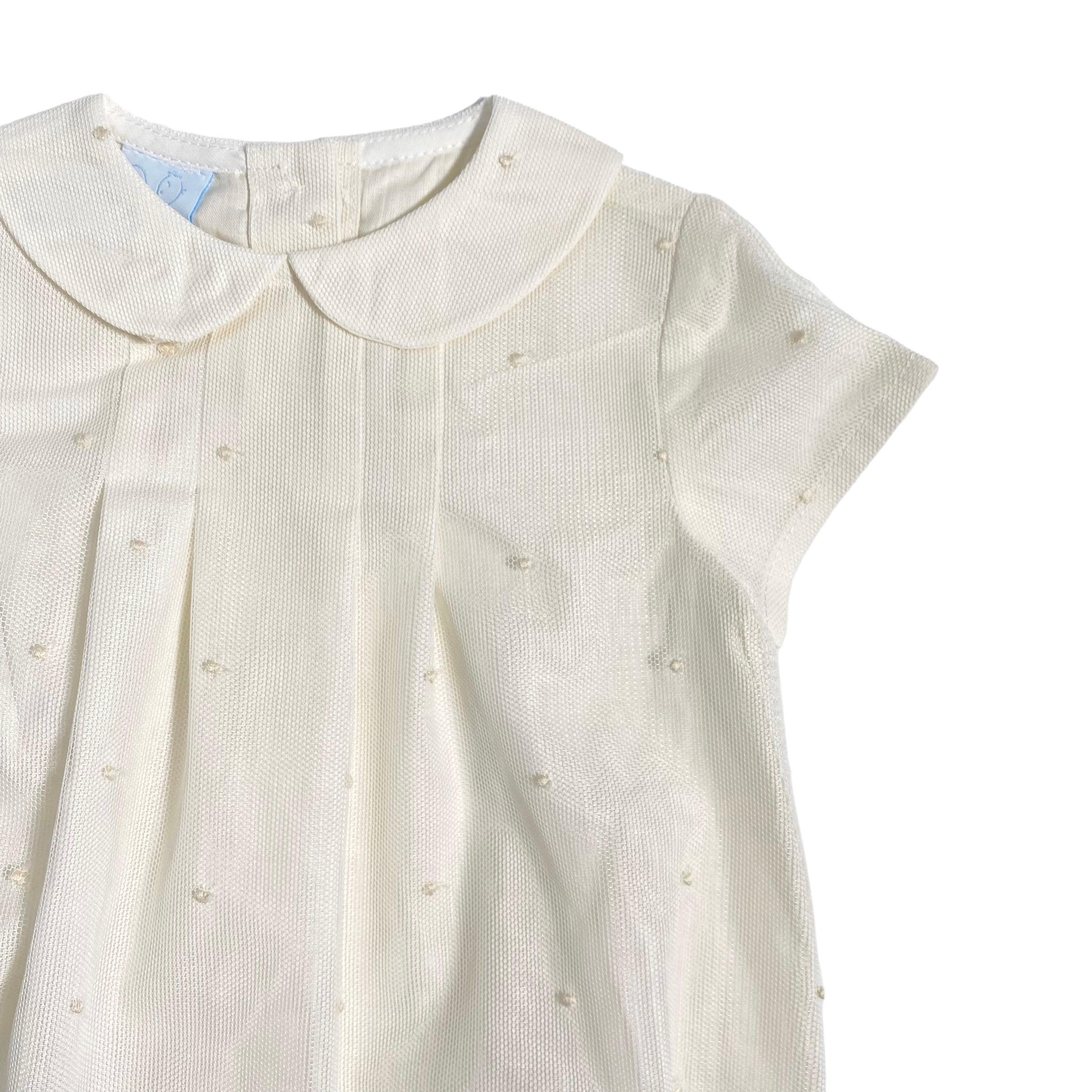 Pagliaccetto Elegante Battesimale In Tulle Neonato/a GRANLEI 228 - GRANLEI - Luxury Kids