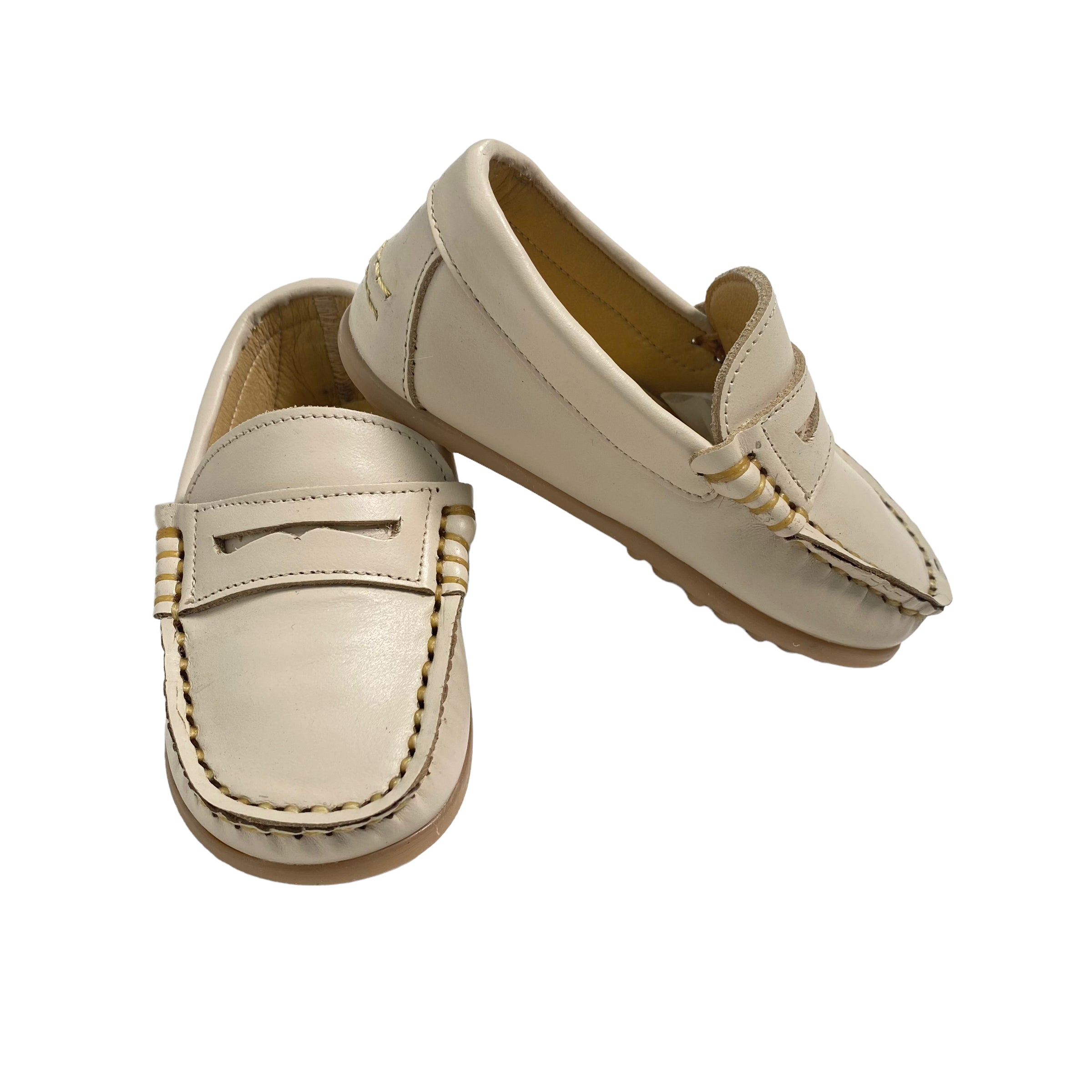 Scarpe Primi Passi Modello Mocassino In Pelle Neonato RIZITOS C1801 - RIZITOS - Luxury Kids