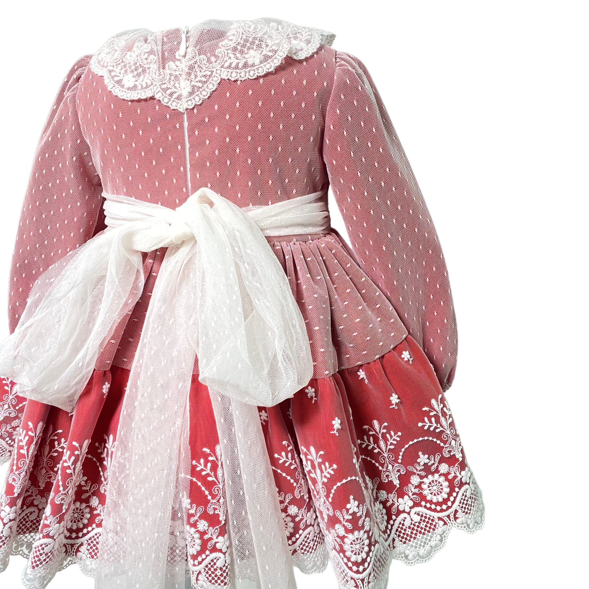 Abito Elegante Manica Lunga Con Culotte Neonata MIMOSA ALMENDRA - MIMOSA - LuxuryKids