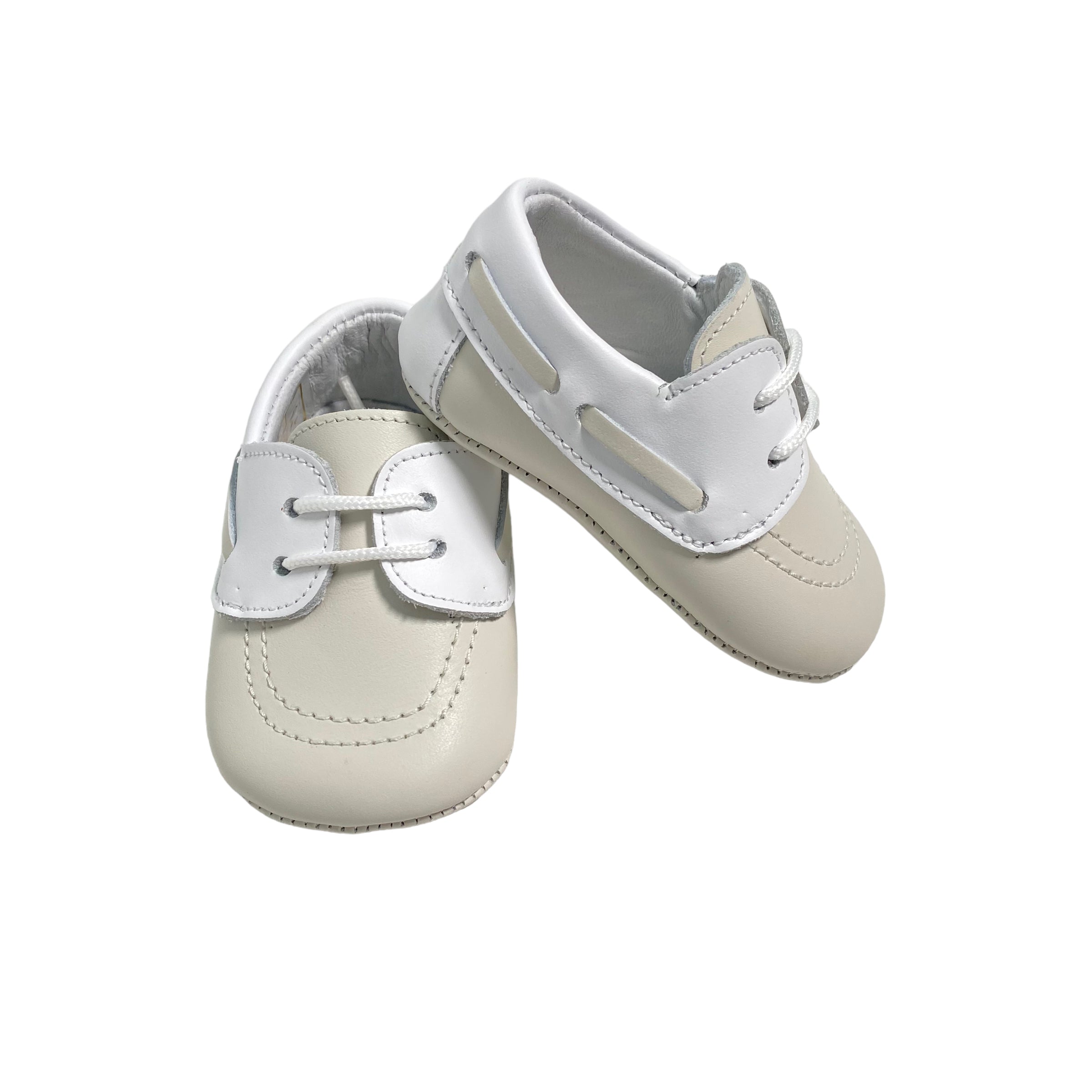Scarpe Da Culla Modello Mocassino In Pelle Neonato RIZITOS A2919P - RIZITOS - Luxury Kids