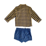 Completo In Caldo Cotone Con Bermuda Neonato DEL SUR 1874 - DEL SUR - LuxuryKids