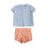 Completo Con Bermuda E Camicia In Vichy Neonato DEL SUR 0280