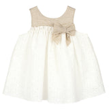 Ärmelloses Kleid mit San Gallo-Spitze für Baby-Mädchen CALAMARO 21229