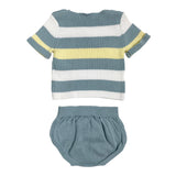 Completo Con Culotte In Filo Di Cotone Neonato DR KID DK293 - DR KID - Luxury Kids