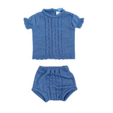Pagliaccetto Spezzato In tessuto Anallergico Acrilico Neonato SARDON RF604 - SARDON - Luxury Kids