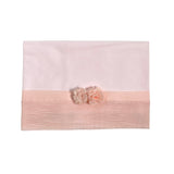 Lenzuolino Per Carrozzina In Cotone Rosa Neonata NINNAOH E23LE8 - NINNAOH - Luxury Kids