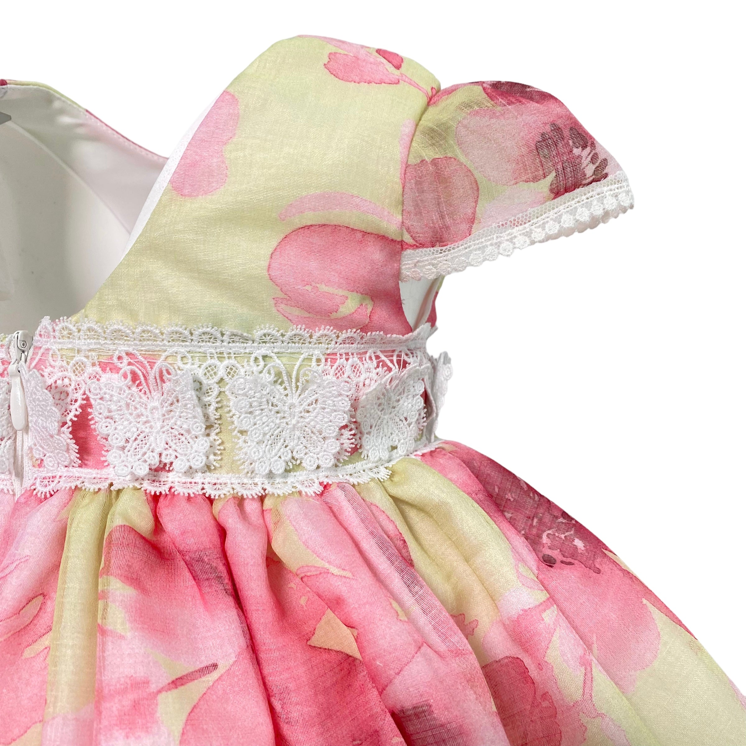 Abito Elegante Mezza Manica A Bambolina Con Culotte Multicolour Neonata MIMOSA SPRING - MIMOSA - Luxury Kids