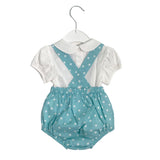 Completo Con Salopette E Camicia In Cotone Neonato SARDON AB31