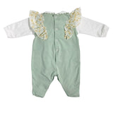 Tutina Intera In Cotone Con Rouche Neonata TETO E TATTA TU4771 - TETO E TATTA - Luxury Kids