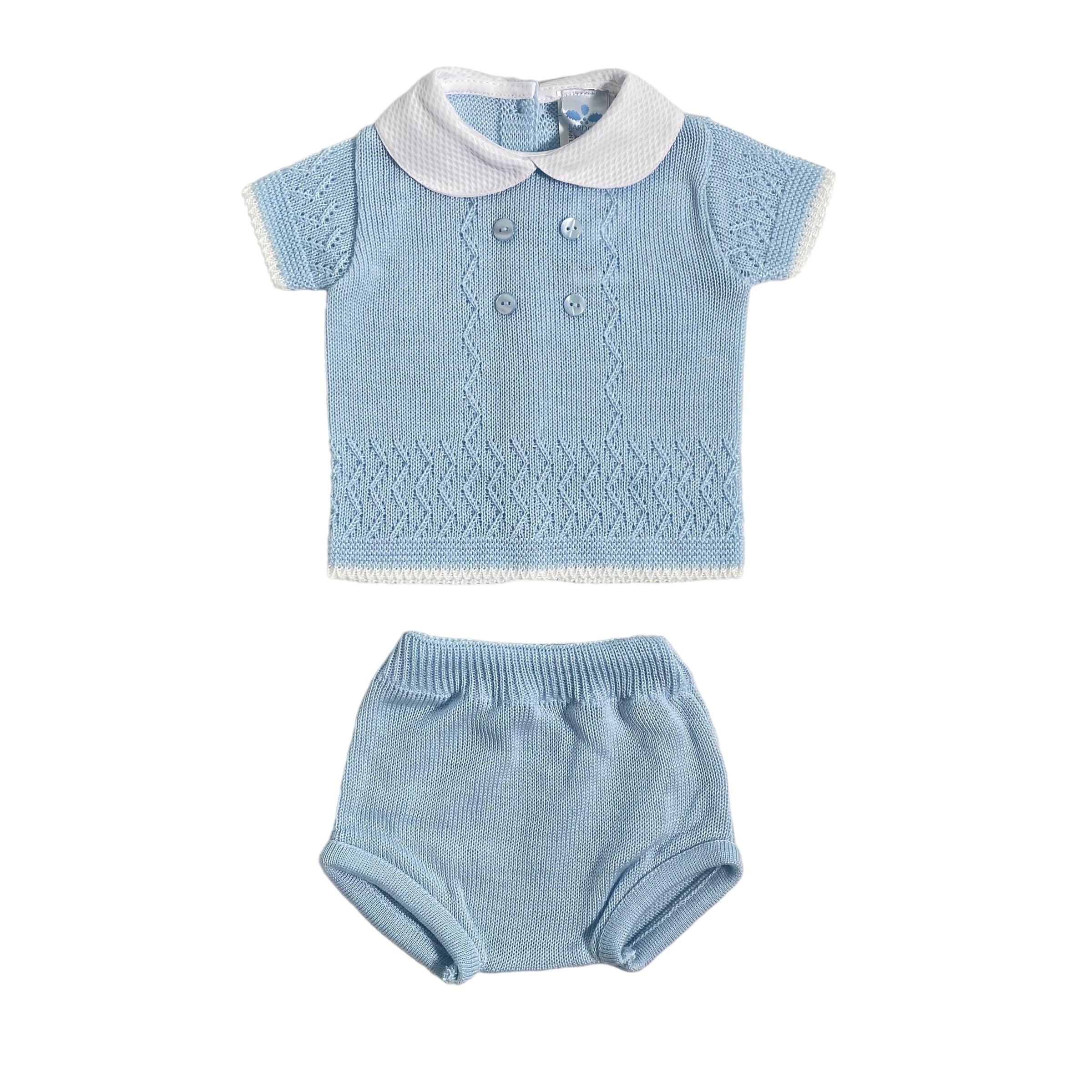 Pagliaccetto Spezzato In tessuto Anallergico Acrilico Neonato SARDON RF602 - SARDON - Luxury Kids