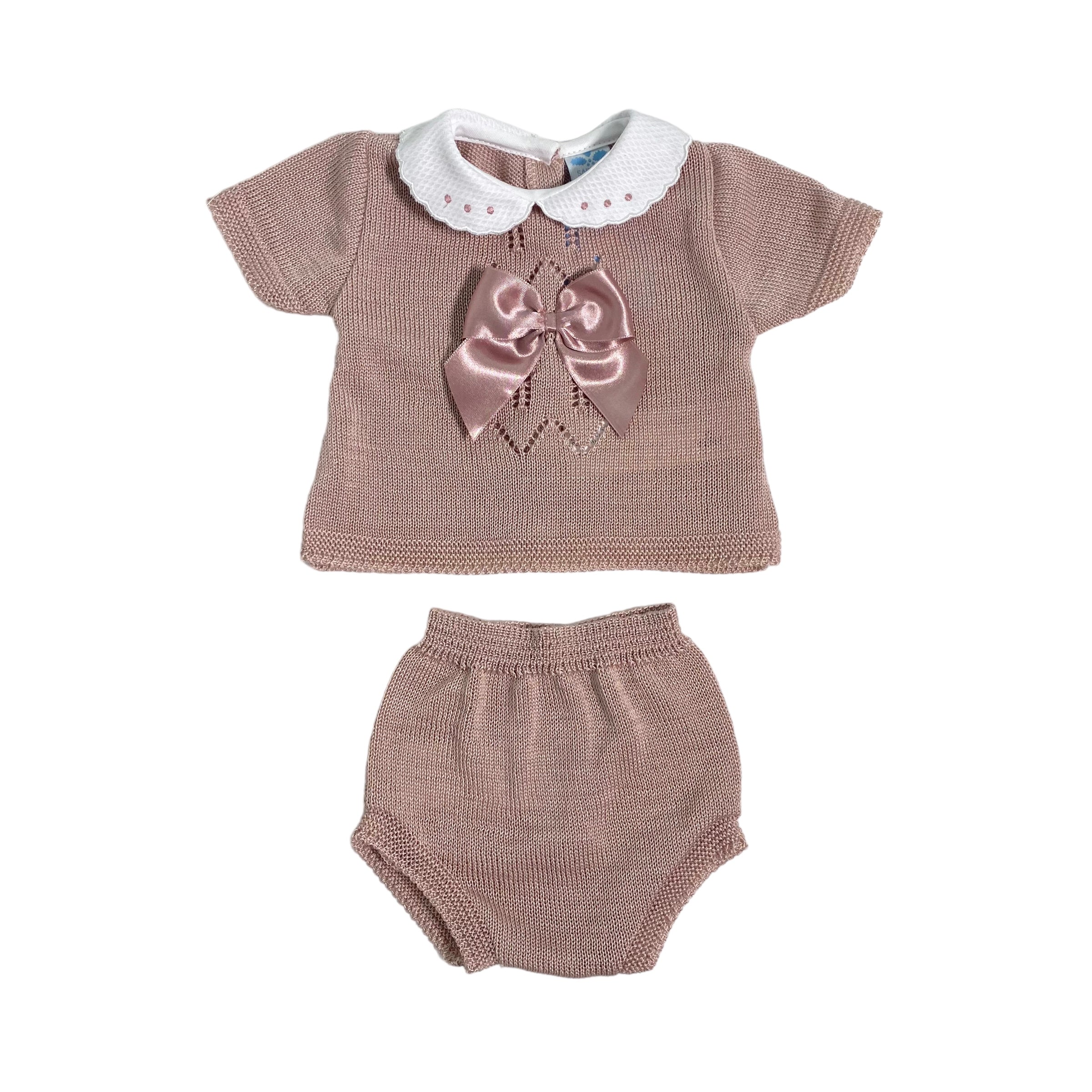 Pagliaccetto Spezzato In Tessuto Anallergico Acrilico Neonata SARDON MC170 - SARDON - Luxury Kids