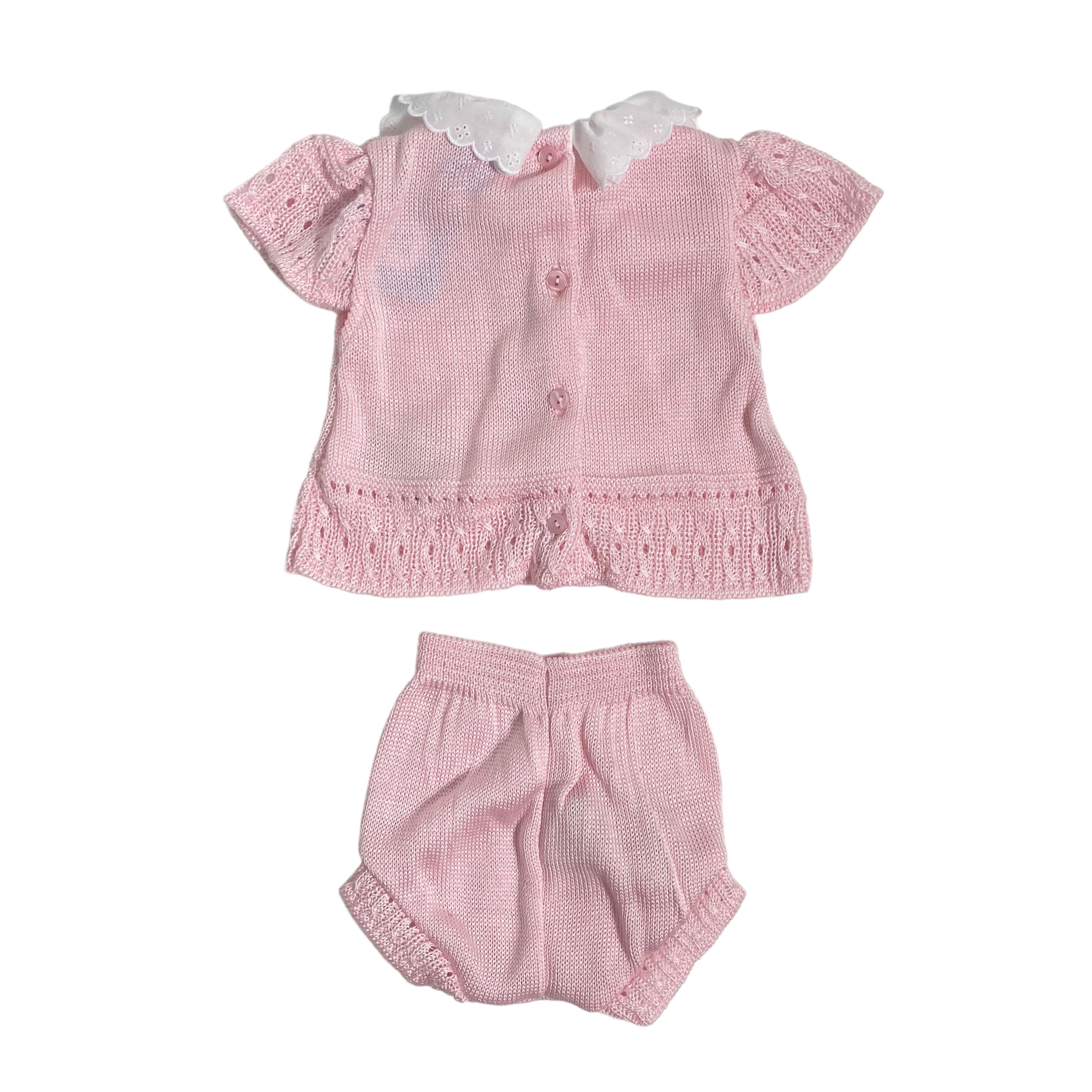 Pagliaccetto Spezzato In Tessuto Anallergico Acrilico Neonata SARDON MC191 - SARDON - Luxury Kids