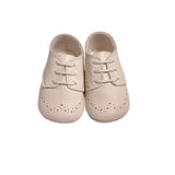 Scarpe Da Culla Modello francesina In Pelle Neonato CUQUITO 7008 - COQUITO - LuxuryKids