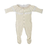 Tutina Intera In Filo Di Cotone Traforata Neonata DR KID DK160 - DR KID - Luxury Kids