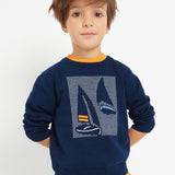 Maglioncino In Filo Di Cotone Con Motivo Stampato Bambino MAYORAL 3347 - MAYORAL - Luxury Kids