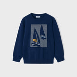 Maglioncino In Filo Di Cotone Con Motivo Stampato Bambino MAYORAL 3347 - MAYORAL - Luxury Kids