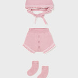Set 3 Pezzi Con Culotte Calzini E Cuffia Neonata MAYORAL 9617 - MAYORAL - Luxury Kids