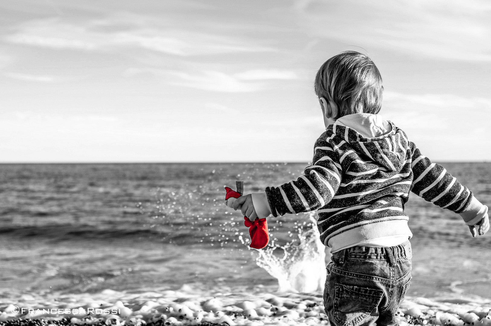 Il mare d'inverno per i bambini