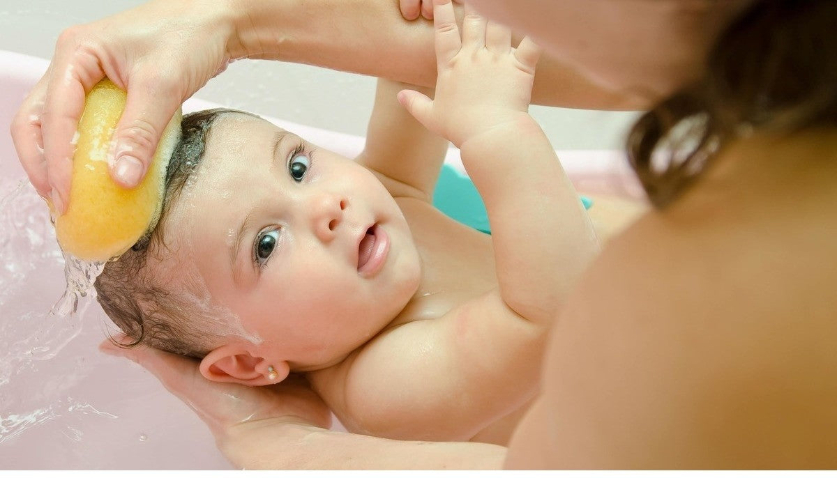 Il suo primo bagnetto