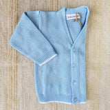 Completo Tre Pezzi In Misto Lino Con Cardigan Neonato BEBE' MARGO' B097C