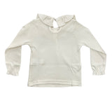 Maglia Manica Lunga In Caldo Cotone Con Collo Rouche Bambina CALAMARO 15023