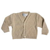 Cardigan In Filo Di Cotone Con Trama Rombi Neonato PONTO POR PONTO 860