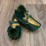 Scarpe Primi Passi Modello Ballerina In Velluto Bambina RIZITOS B3304V