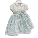 Abito Elegante In Cotone E Pizzo Neonata TETO E TATTA VE7425