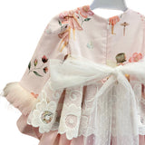 Abito Manica Lunga In Caldo Cotone Bambina MIMOSA CAMELIA1