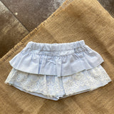 Short Skirt Light Blue With Flounces Girl Phi Clothing 22007