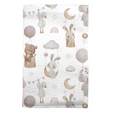 Mussola In Cotone Organico Stampata Neonato/a CUCUSETTETE DOLCE NOTTE