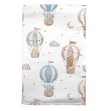 Mussola In Cotone Organico Stampata Neonato/a CUCUSETTETE VIAGGIATORI