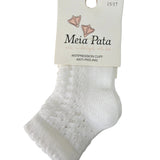 Kurze Socke aus perforiertem Baumwollfaden für Neugeborene MEIA PATA 3030S
