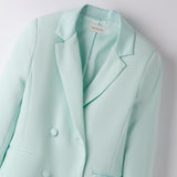 Giacca Elegante Doppiopetto In Crepe Bambina SARABANDA B492