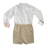 Completo Con Bermuda E Camicia In Lino Bambino DEL SUR 1243