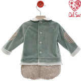 Completo Con Culotte In Ciniglia Neonato DEL SUR 1036