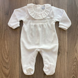 Chenille Whole Bodysuit Smocked Baby Girl BABIDU 19717