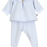 Tutina Spezzata In Caldo Cotone Felpato Neonato CALAMARO 11171