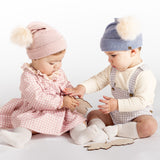 Completo Con Salopette In Caldo Cotone Neonato CALAMARO 11179