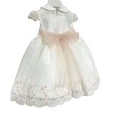 Abito Elegante Battesimale In Shantung Neonata TETO E TATTA VE7427
