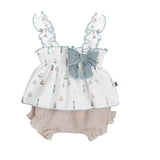 Completo Smanicato In Cotone Neonata CALAMARO 11328