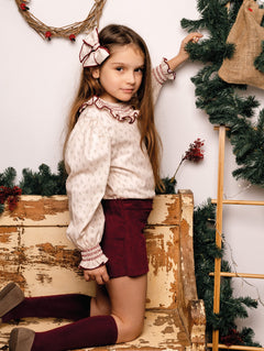 Completo Con Gonna-Pantalone E Camicia Bambina CALAMARO 11423