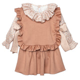 Completo  Gonna Camicia e Gilet  Bambina CALAMARO 11438