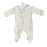 Tutina Intera Con Trecce In Misto Lana Neonato TETO E TATTA TU8150