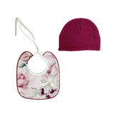 Set Di Cappello In Lana E Bavetta Neonata LA SARTORIA DEI PICCOLI LR354