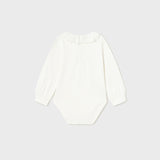Langarm-Body aus warmer Baumwolle mit Rouche-Ausschnitt für Baby-Mädchen MAYORAL 125
