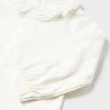 Langarm-Body aus warmer Baumwolle mit Rouche-Ausschnitt für Baby-Mädchen MAYORAL 125